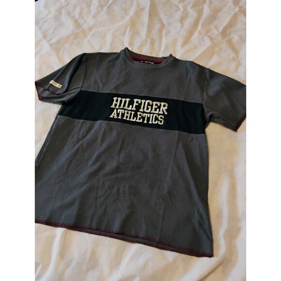 Hilfiger Athletics Small Shirt Embroidered Thermal Waffle Weave - Picture 1 of 7